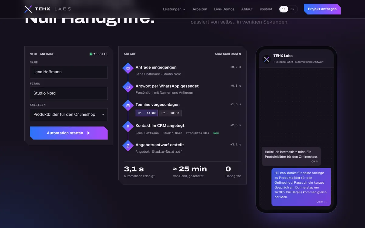 Live-Demo einer Automation